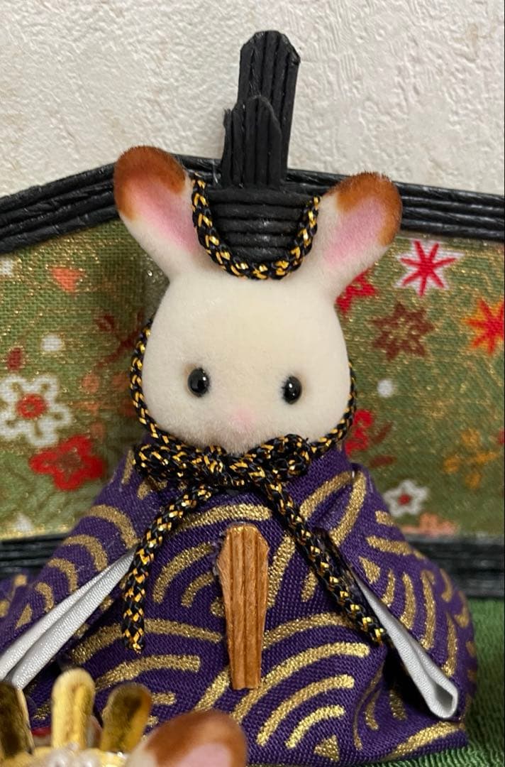 雛人形 シルバニア赤ちゃん 二段飾り