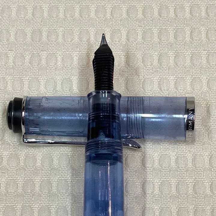 ペリカン 万年筆 クラシック M205 デモンストレーター ブルー＆ボトルインク