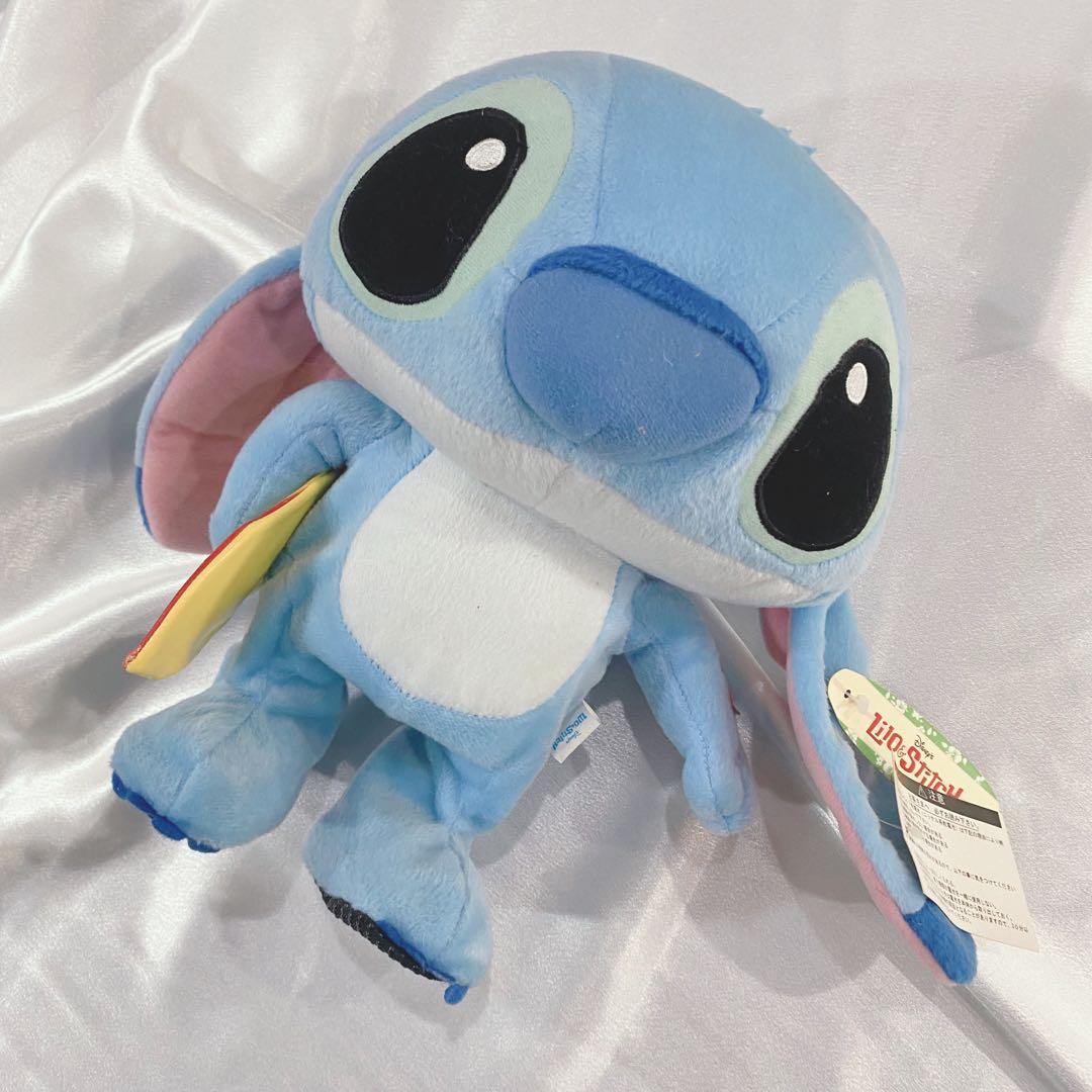 【音楽に乗って立って走る】スティッチ／ぬいぐるみ／タグ付き