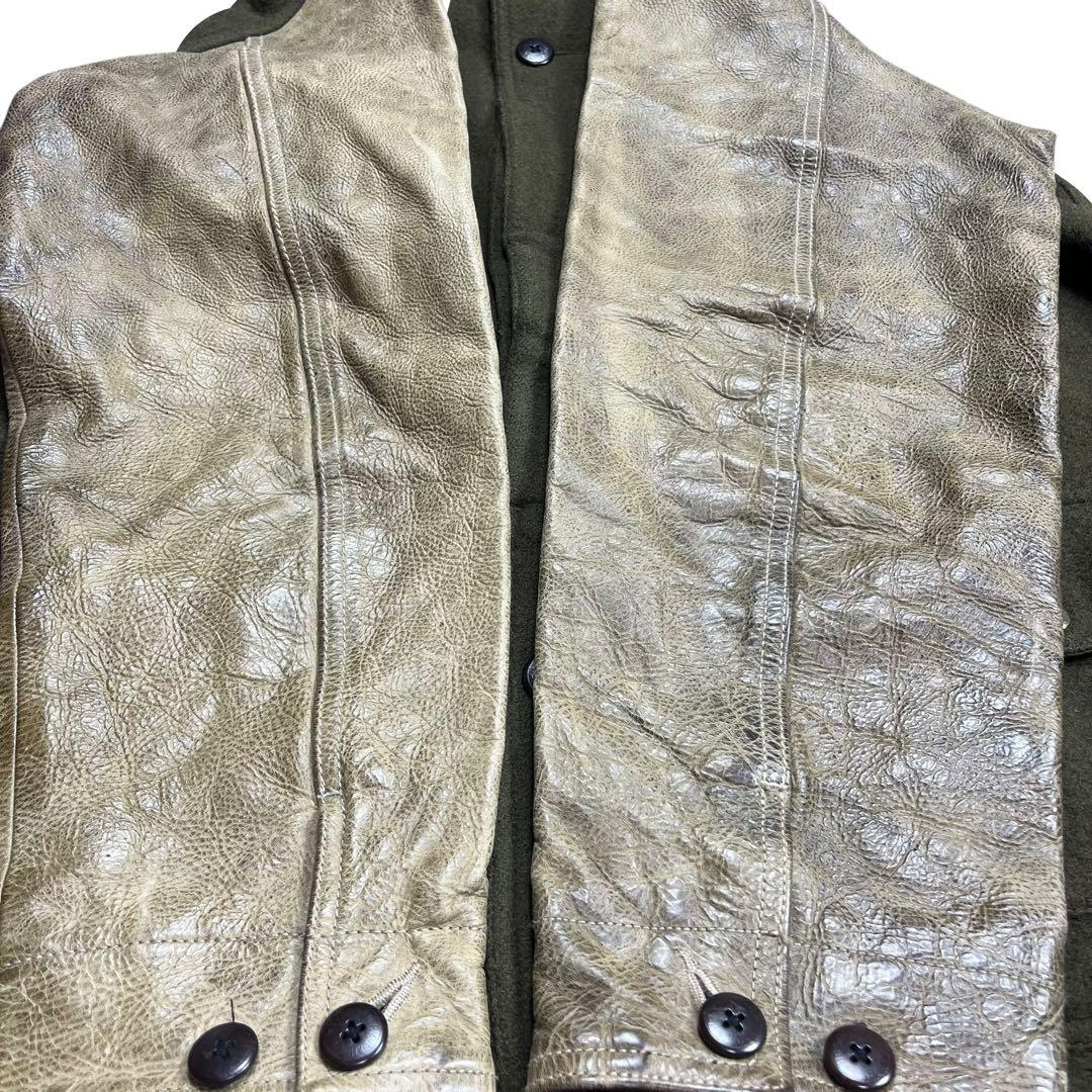 Polo by Ralph Lauren レザー ウール ハンティングジャケット