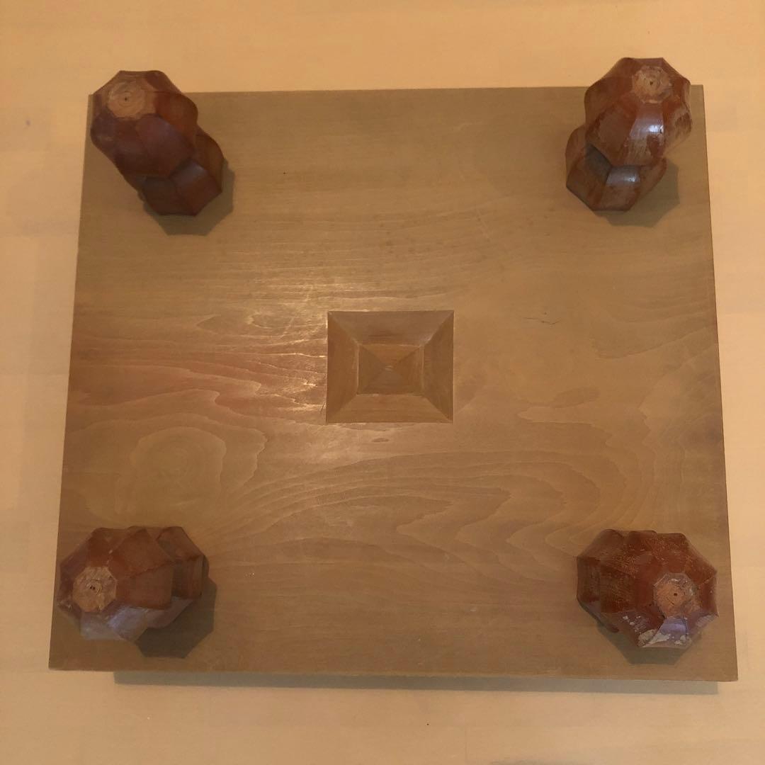 足付碁盤 碁石セット　おへそ付いてます