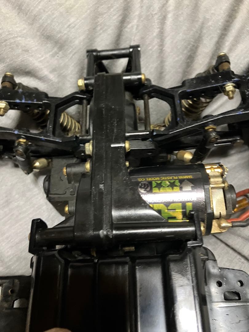 タミヤ 当時物　タミヤオプションダンパー、ダイナテックモーター　ジャンク品