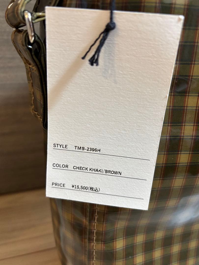 TEMBEAテンベアミニショルダーバッグ/CHECK KHAKI/BROWN