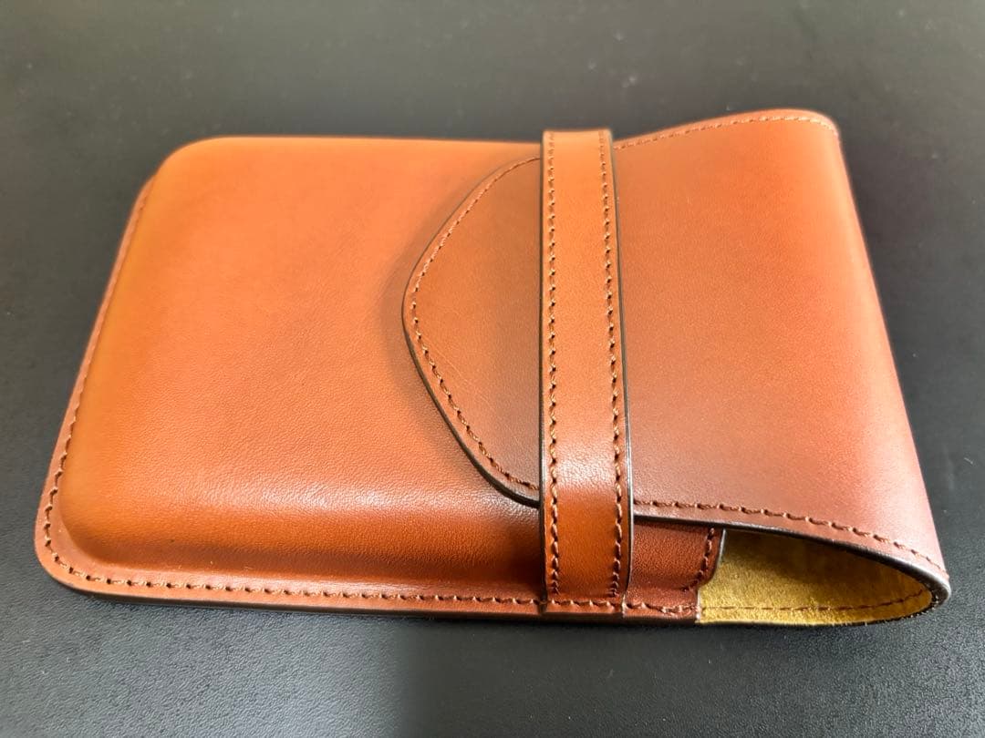 パイロット ソメス 牛革製 ペンシース5本差 ブラウン