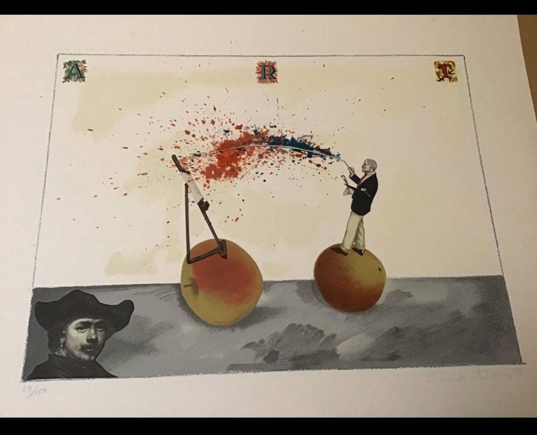 リトグラフPaul Davis ポール・デイヴィスBig Apple(1985)