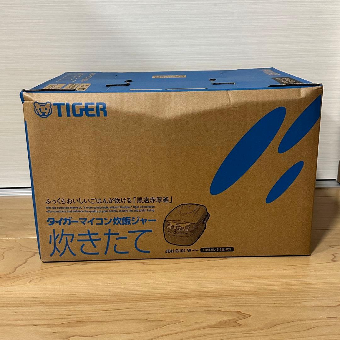【訳あり商品】【新品未開封】TIGER マイコン炊飯ジャー JBH-G100 W