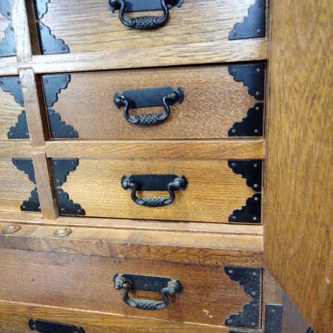 昭和レトロ　アンティーク　帳箪笥　古家具