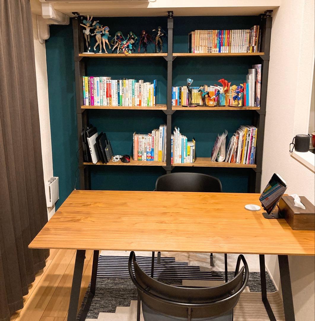 木目調シンプルモダンダイニングテーブル