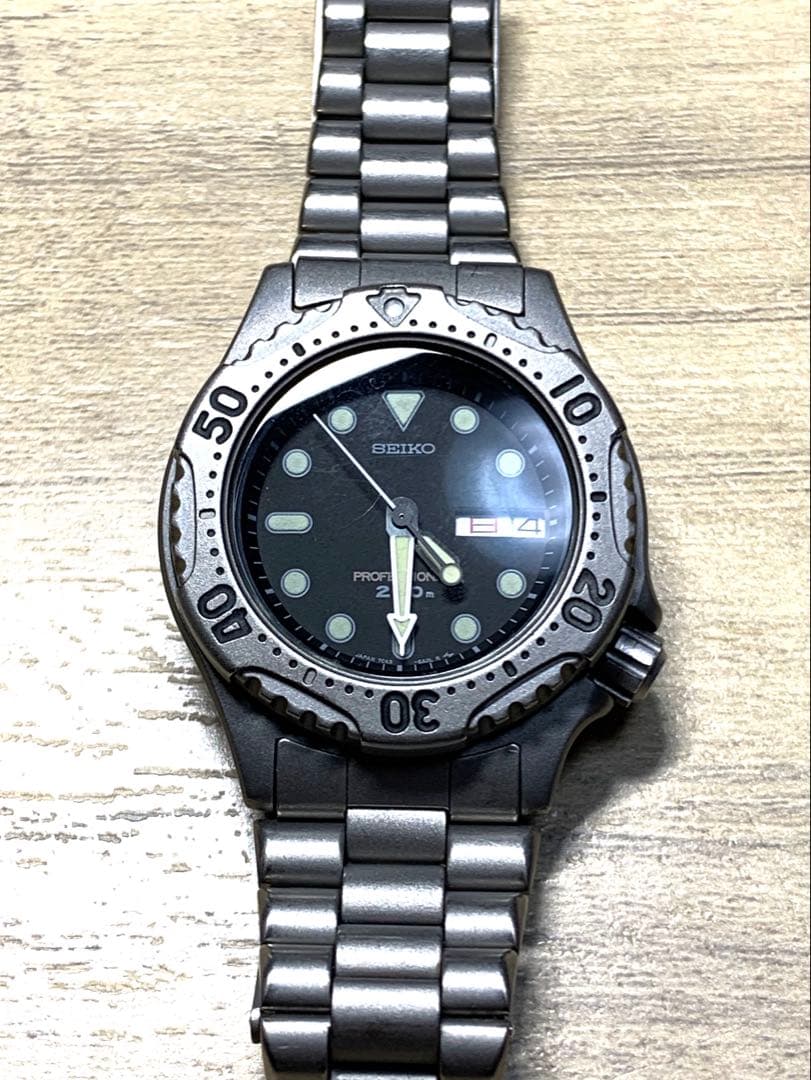 ⭐️希少⭐️ 予備コマ付⭐️SEIKO プロフェッショナル200mチタンダイバー