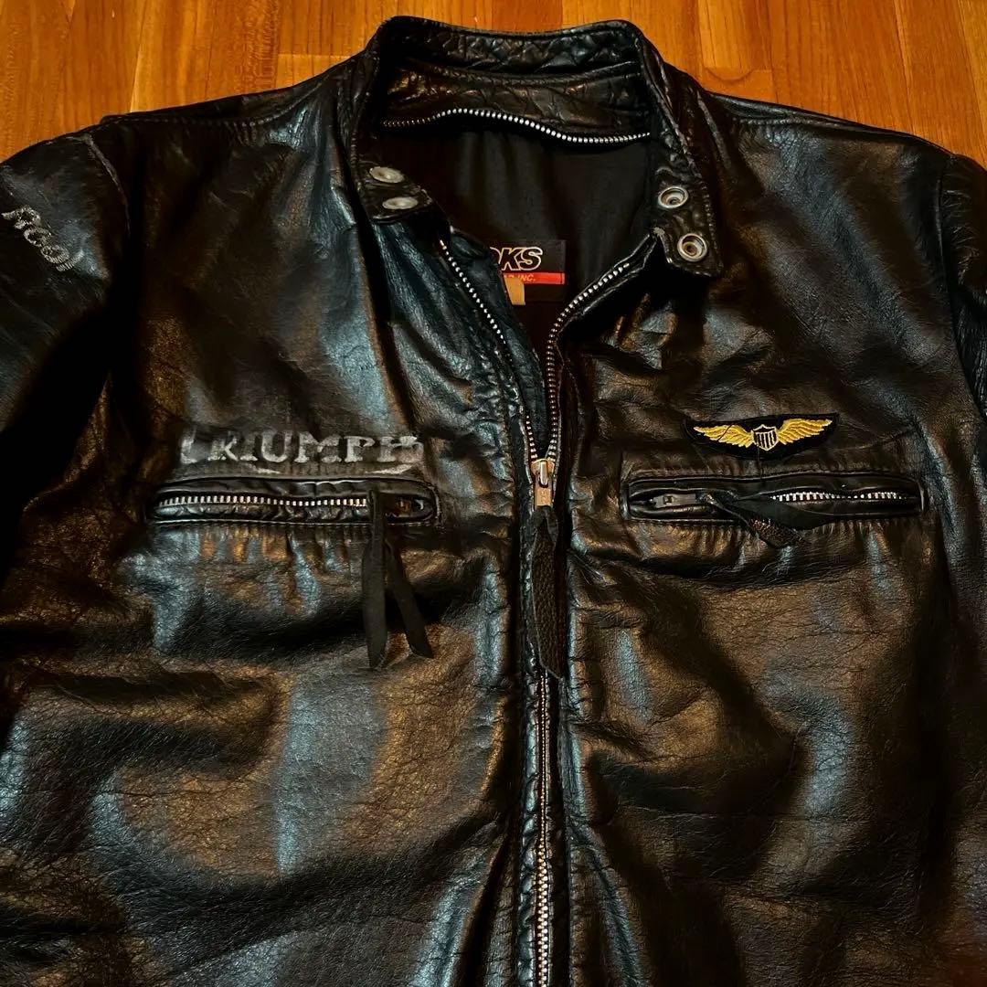 Broocks ブルックス レザージャケット ライダース ヴィンテージ