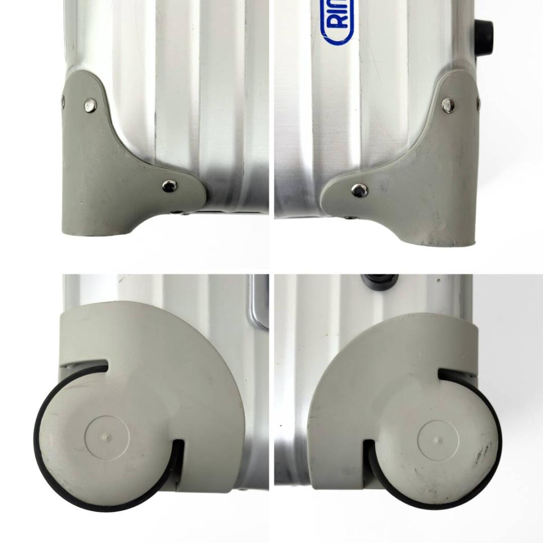 リモワ トパーズ 63L 2輪 TSAロックベルト付 ジャンボトローリー アルミ