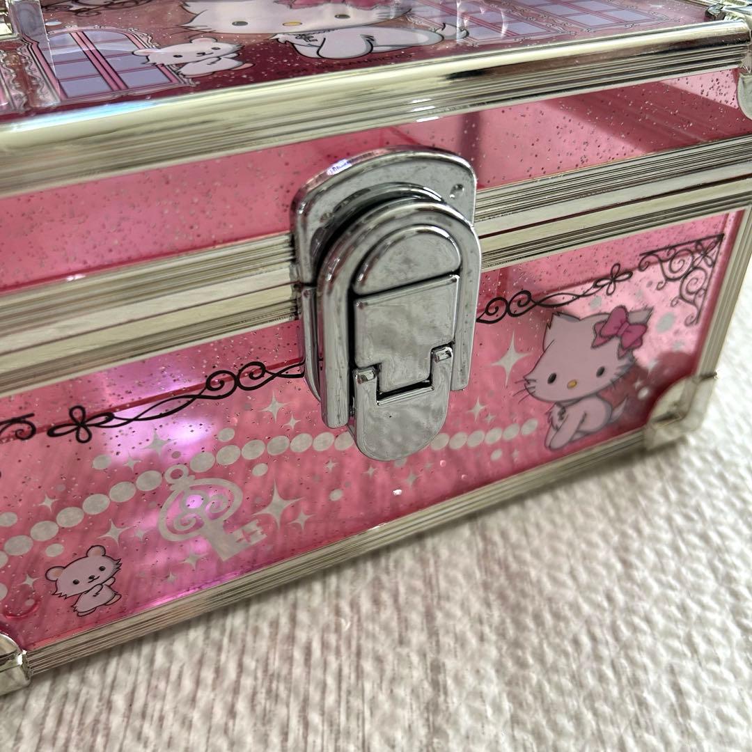 レア✨チャーミーキティ バニティケース 2005 レア ピンク ラメ　平成レトロ