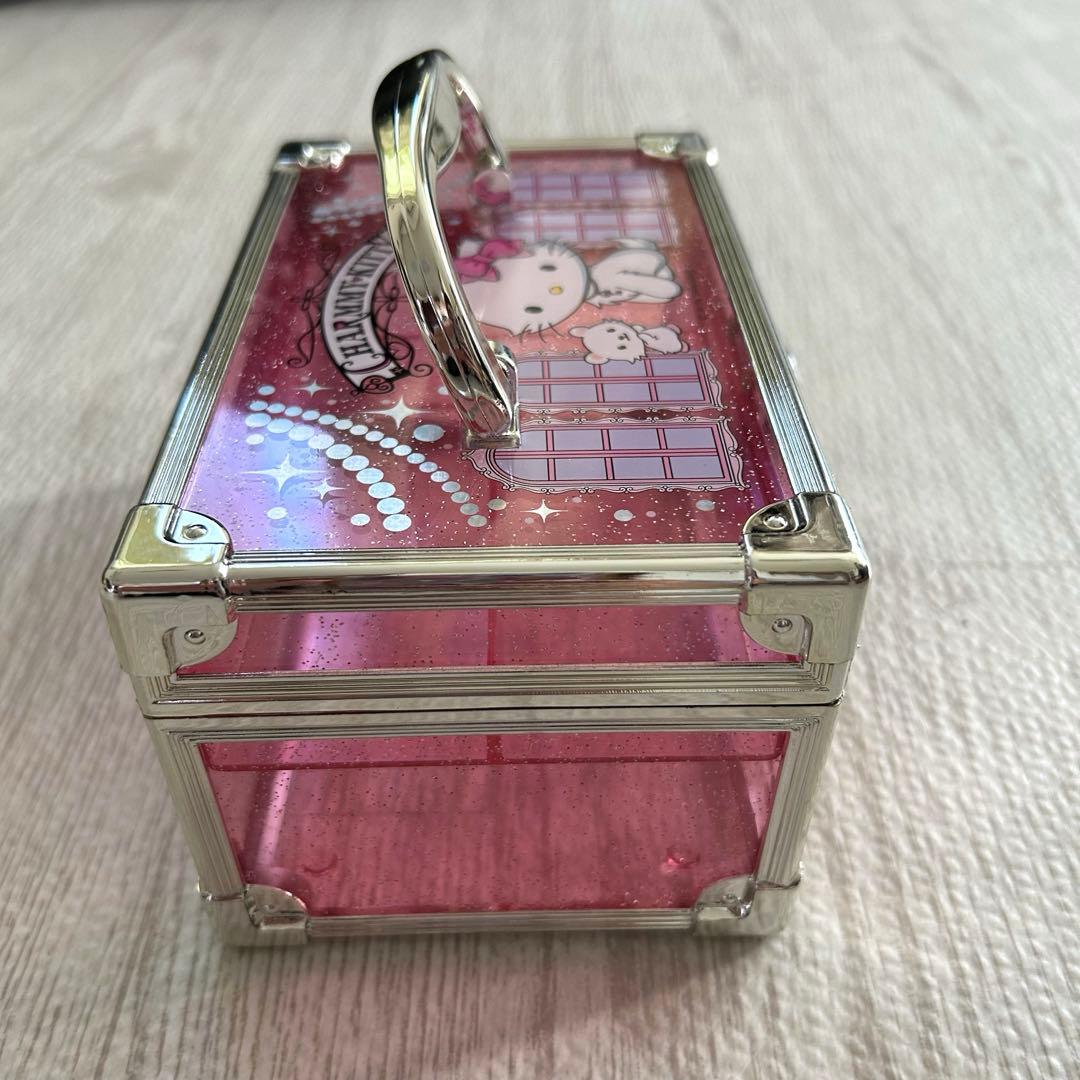レア✨チャーミーキティ バニティケース 2005 レア ピンク ラメ　平成レトロ