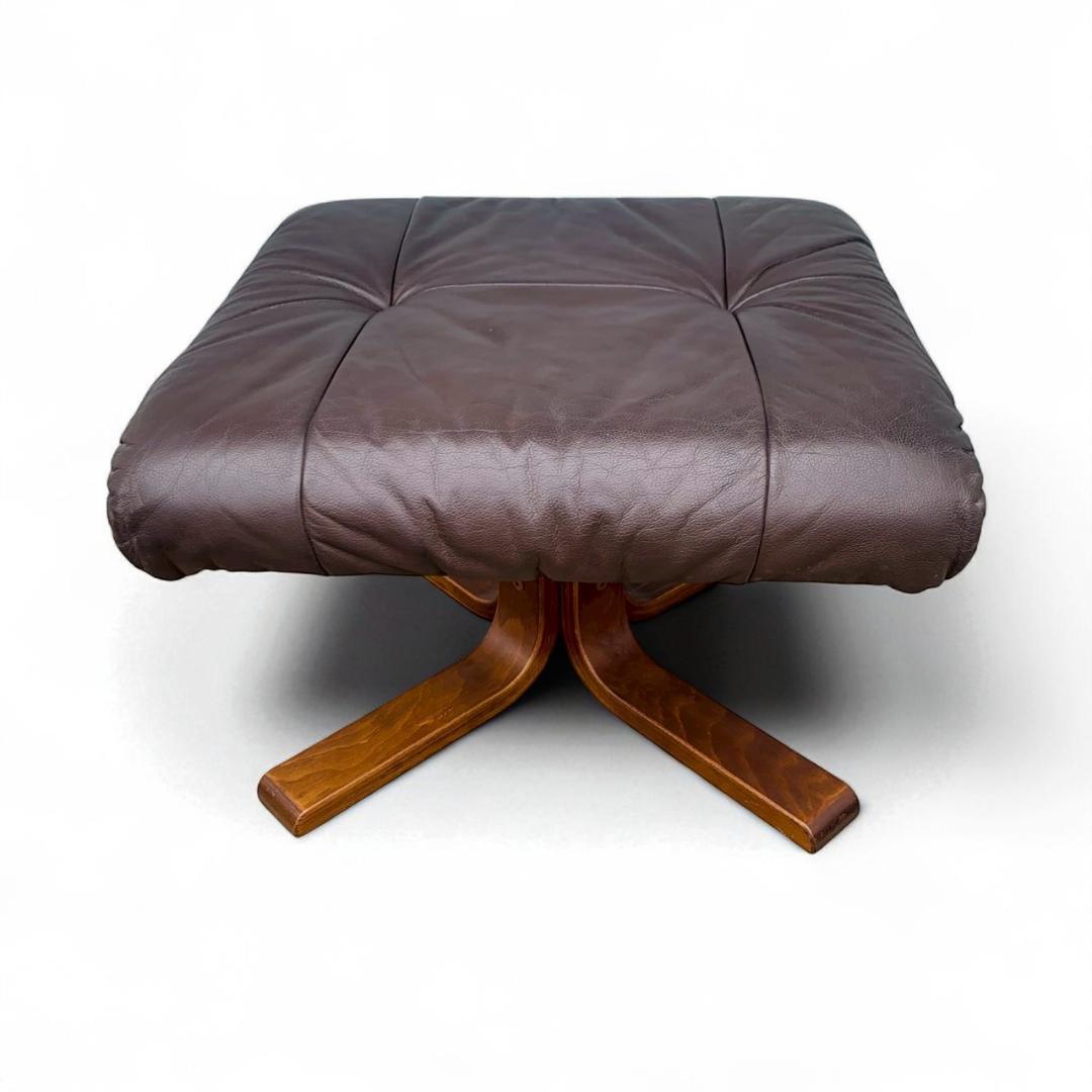 FUJI FURNITURE オットマン ブラウン　 冨士ファニチア スツール