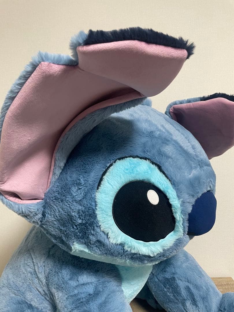 スティッチ　巨大　ぬいぐるみ　コストコ　ブランケットつき