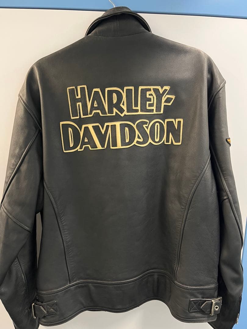 Harley-Davidson ブラックレザーライダースジャケット