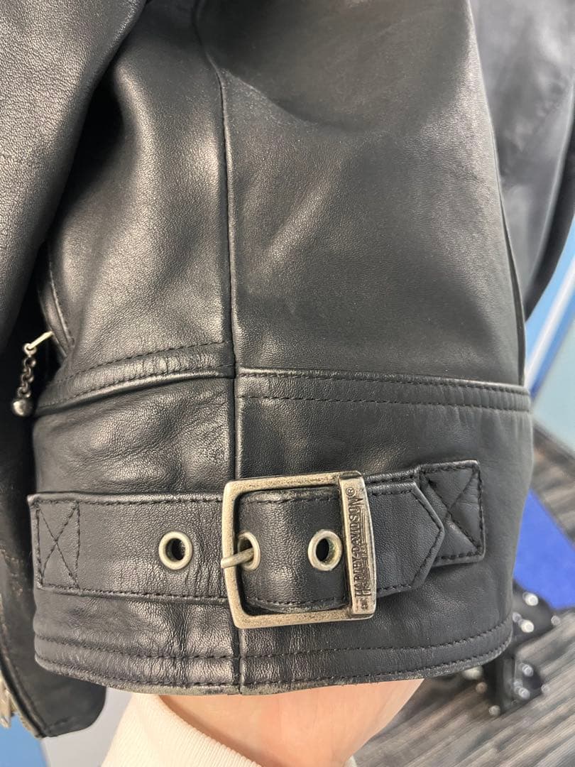 Harley-Davidson ブラックレザーライダースジャケット