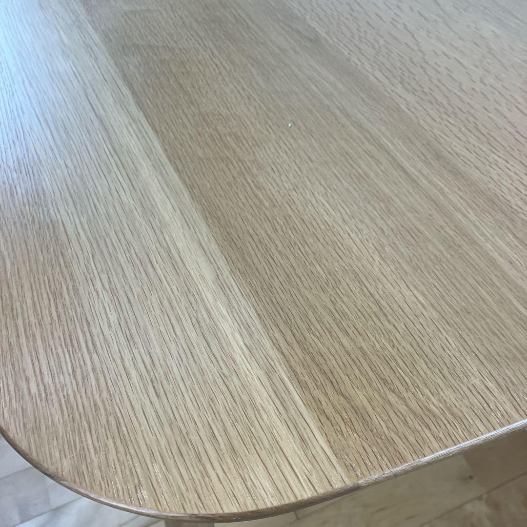 美品　廃盤　無印良品　オーク材　丸脚　ダイニングテーブル　幅150㎝