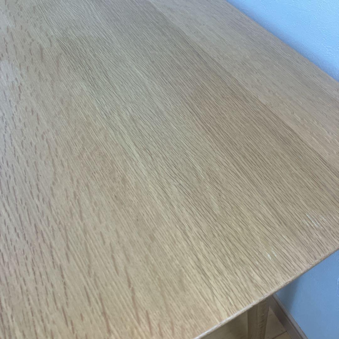 美品　廃盤　無印良品　オーク材　丸脚　ダイニングテーブル　幅150㎝