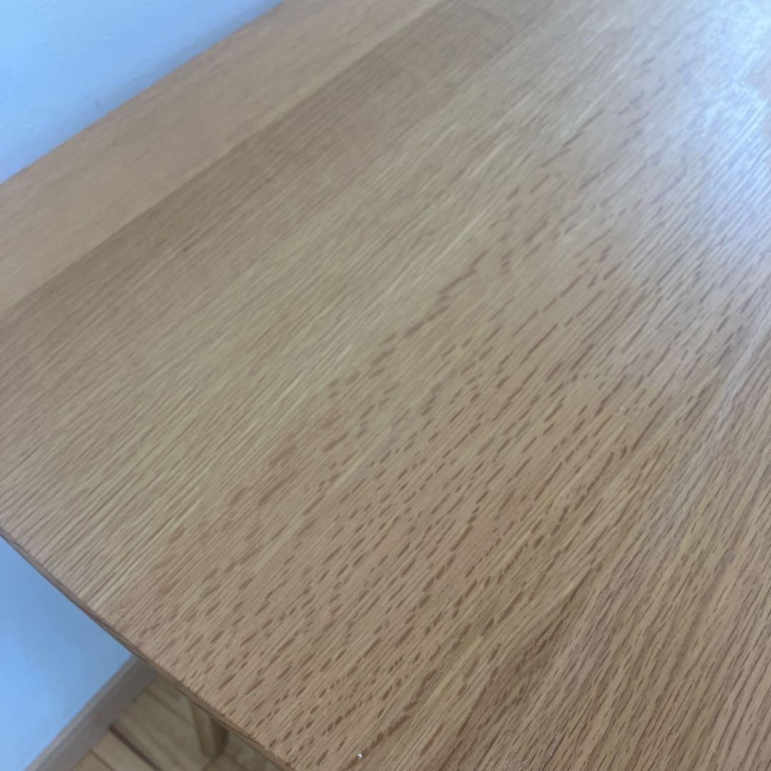 美品　廃盤　無印良品　オーク材　丸脚　ダイニングテーブル　幅150㎝