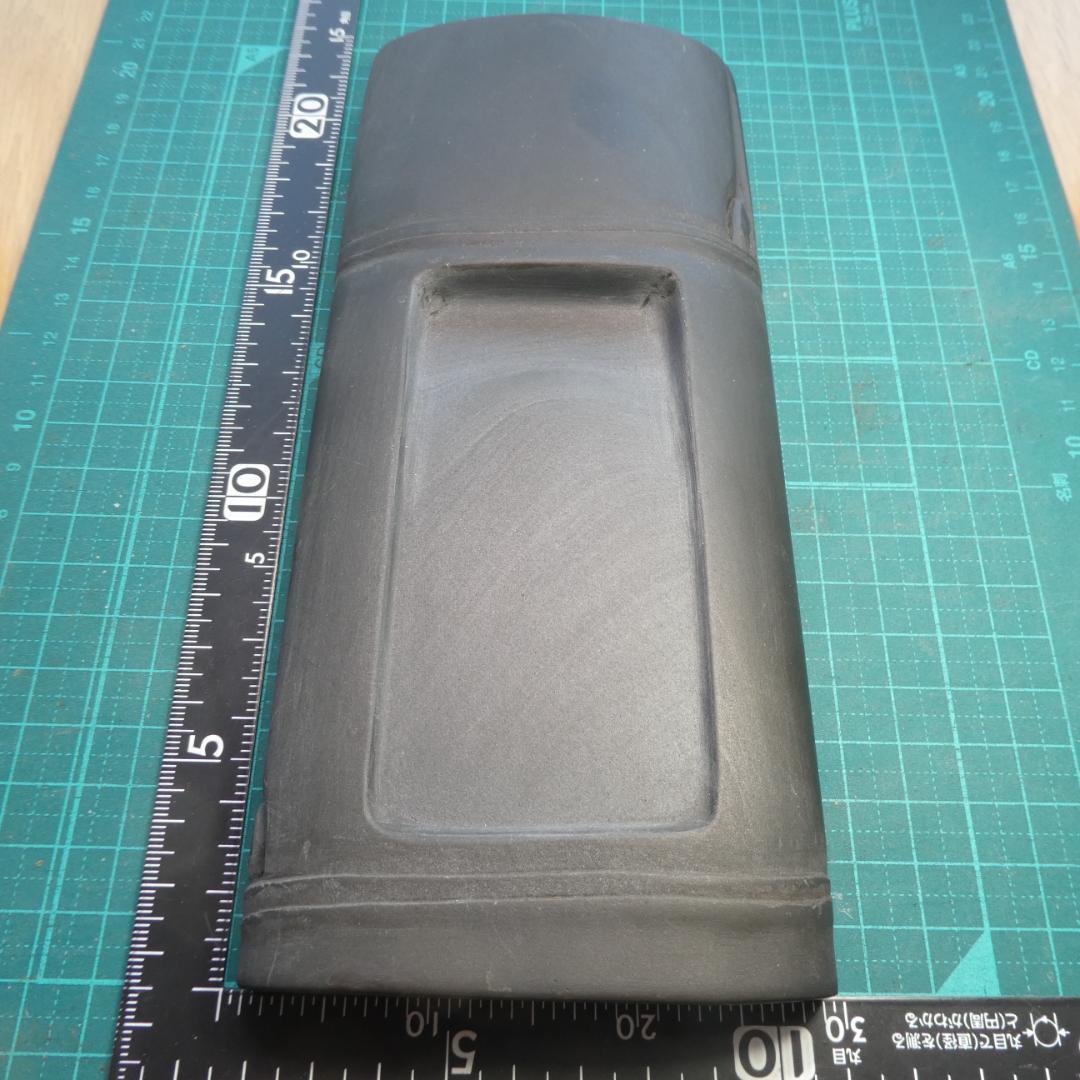 書道 硯 歙州硯 ４① 大硯 竹節硯