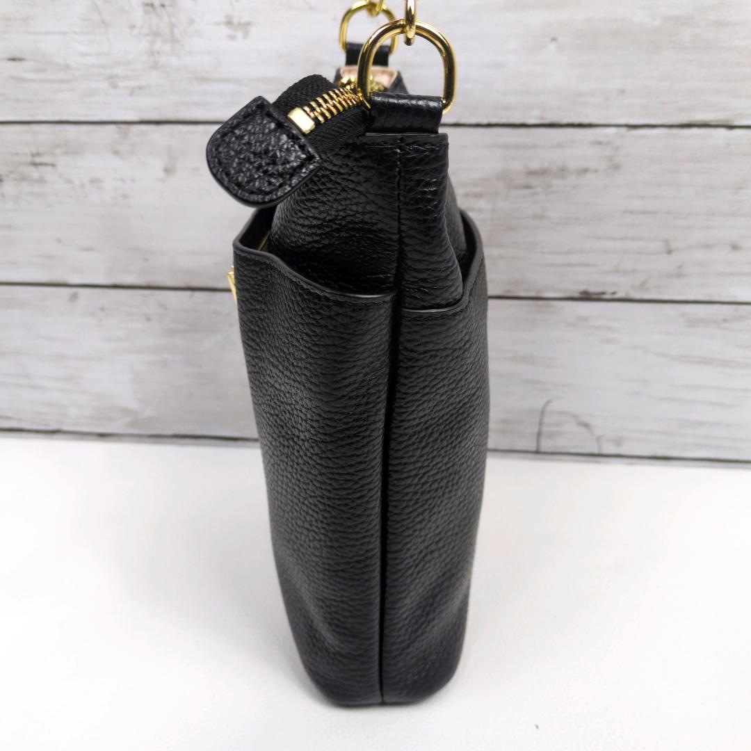 美品 ATAO アタオ ホリデー ショルダーバッグ ハンド ブラック 2way