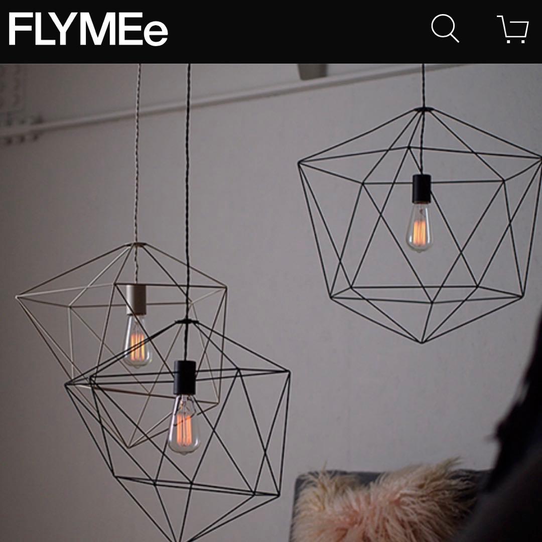 【新品未使用】FLYMEe ブラックワイヤー ペンダントライト