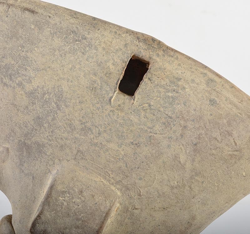 民芸品　ハンドメイド　陶器人形　人物像　置物　箱付　V　R4628