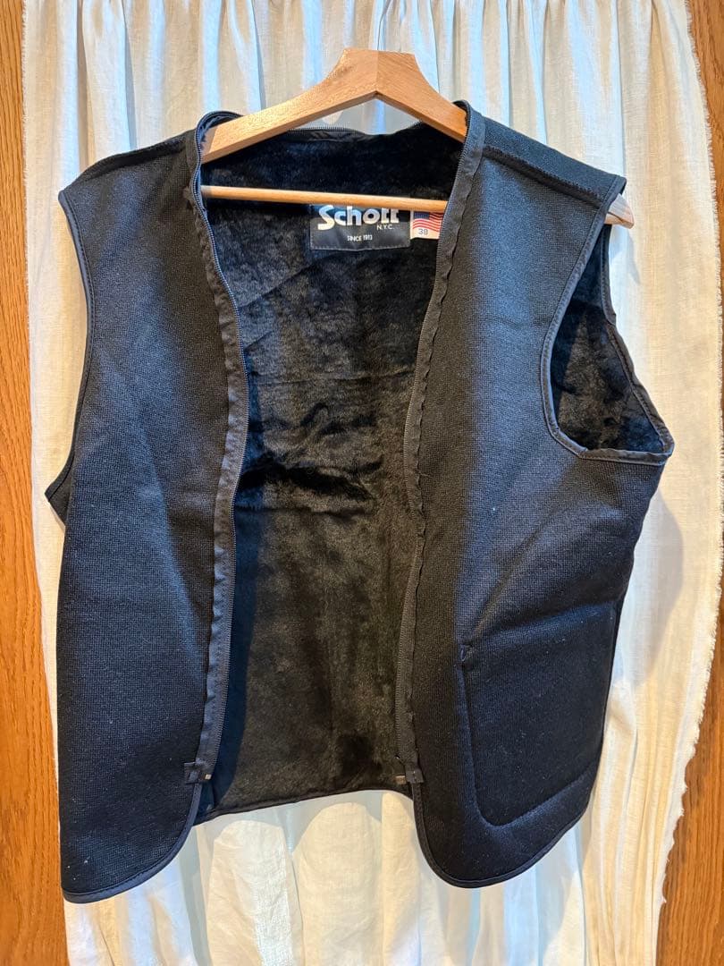 Schott シングルライダースジャケット ブラック 38