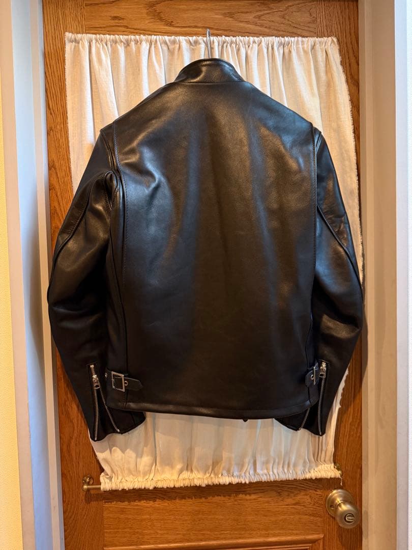 Schott シングルライダースジャケット ブラック 38