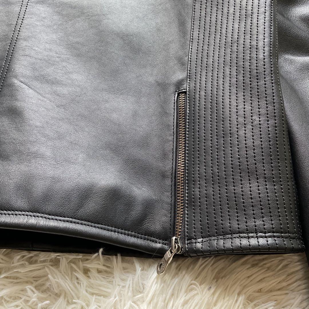 美品✨ハーレーダビッドソン　レザージャケット　シングルライダース　本革　ブラック