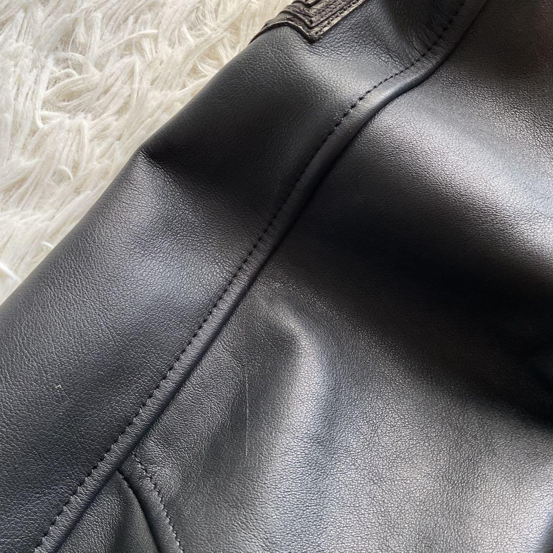 美品✨ハーレーダビッドソン　レザージャケット　シングルライダース　本革　ブラック