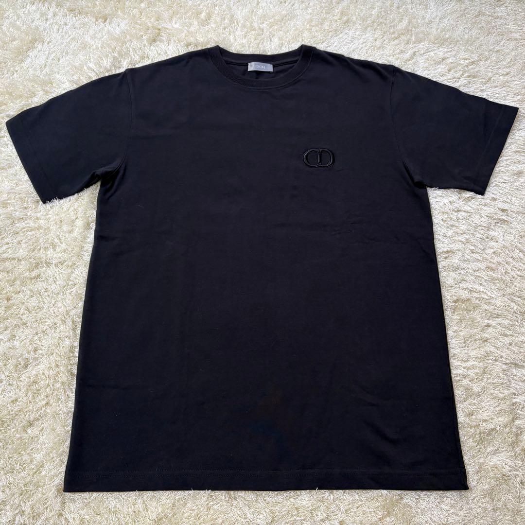 ディオール　Tシャツ　CD ロゴ　ブラック　Sサイズ　アイコン　綿100%