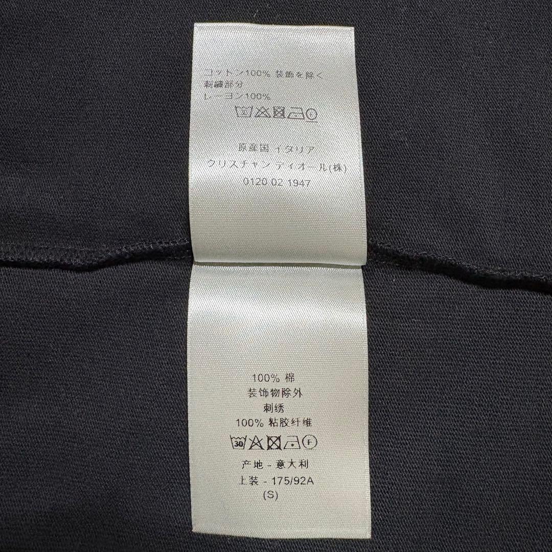 ディオール　Tシャツ　CD ロゴ　ブラック　Sサイズ　アイコン　綿100%