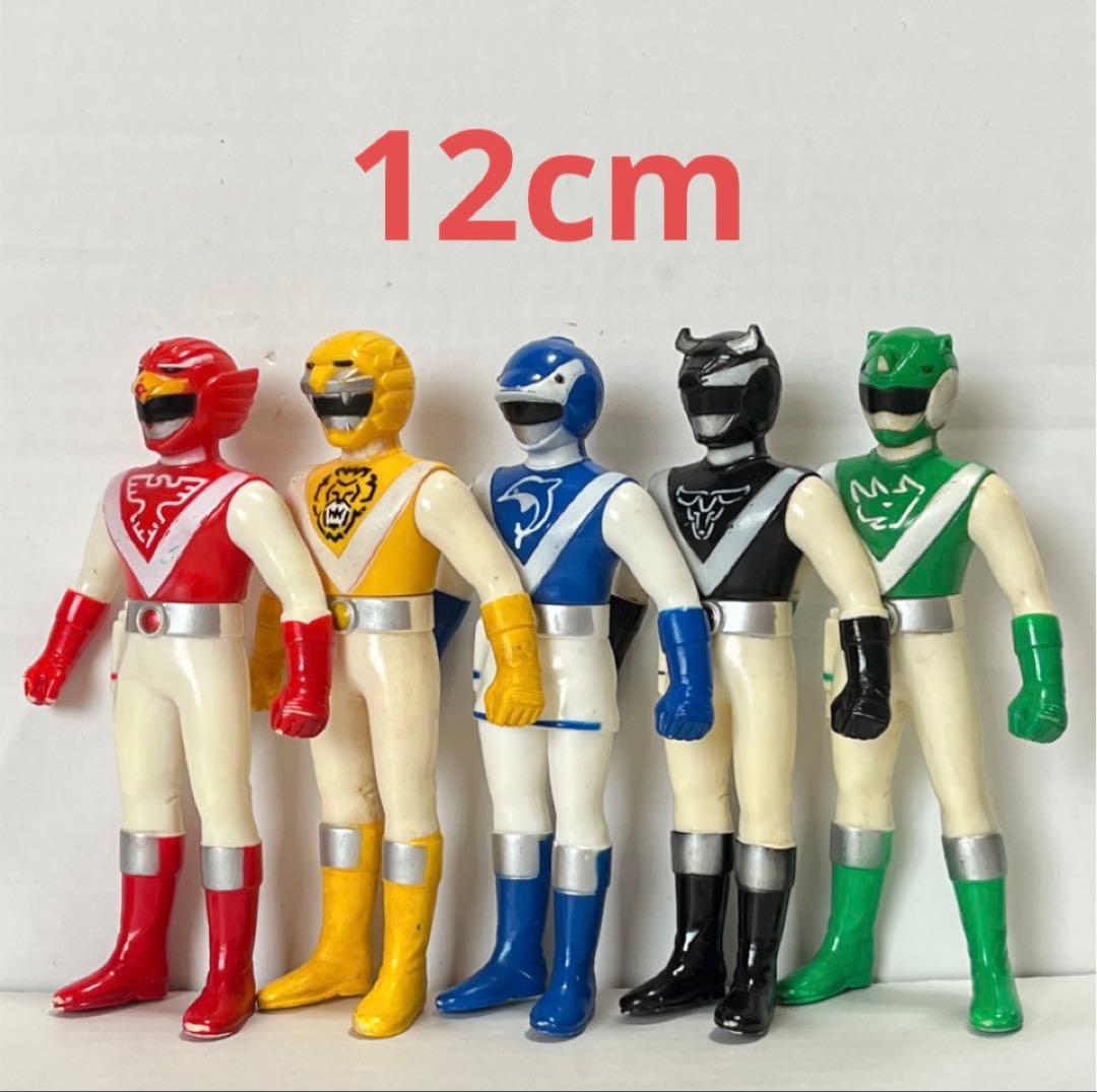 ☆ライブマン ソフビ ブラックバイソン グリーンサイ☆