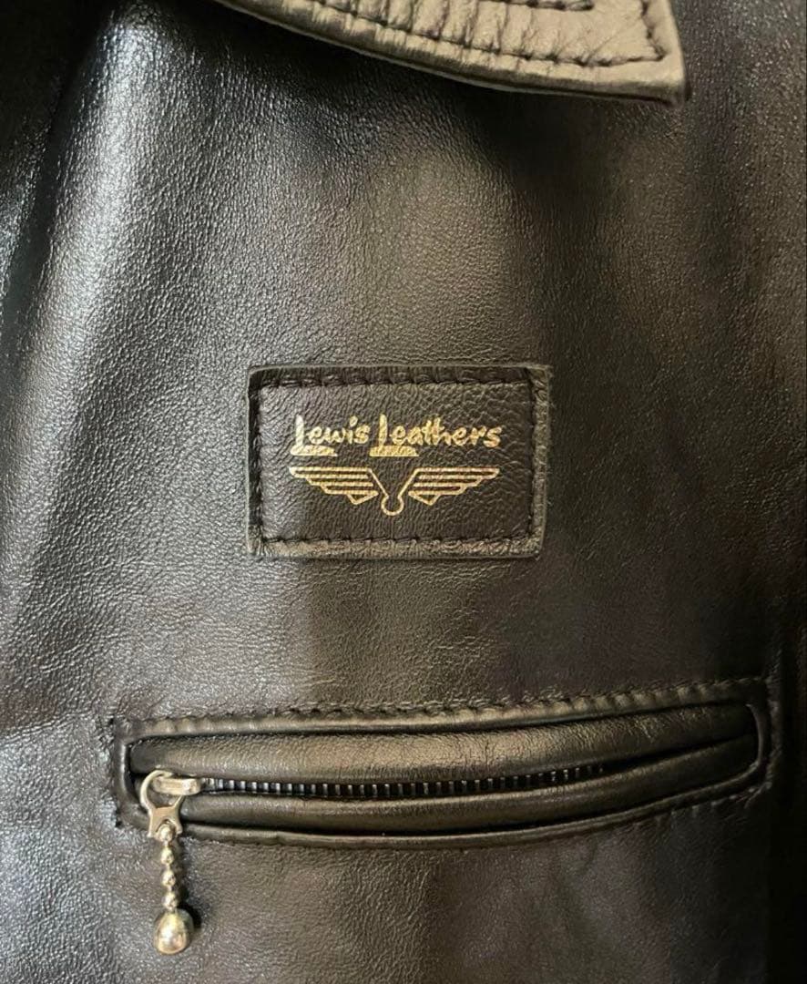 【美品】ルイスレザー　ドミネーター　ブラック　ラットランドシープ　42