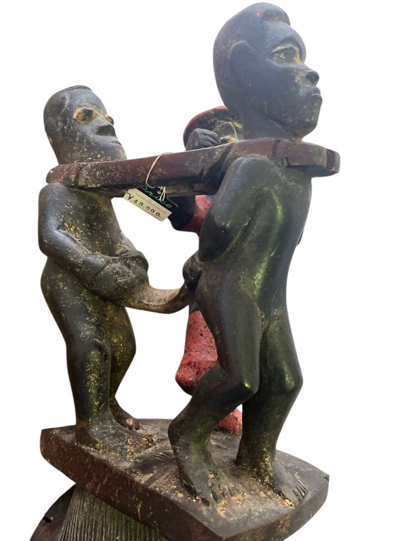 グロ族仮面 63cm アフリカン プリミティブアート マスク 木彫