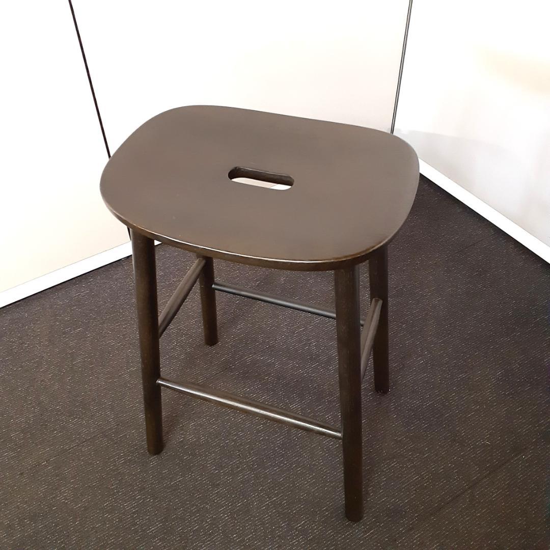 マルニ木工　T＆O　O2スツールMid　ナチュラルブラック　木製カウンターチェア