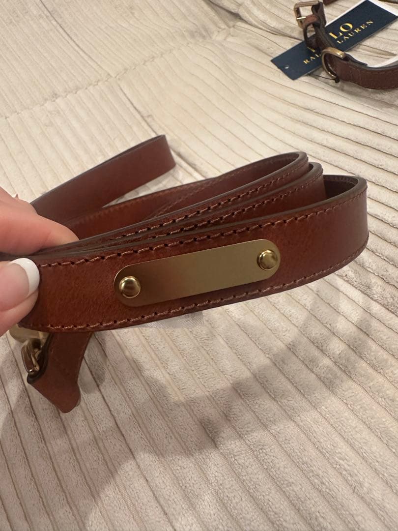 【新品未使用】【値下げ中】Polo Ralph Lauren 犬用リードブラウン