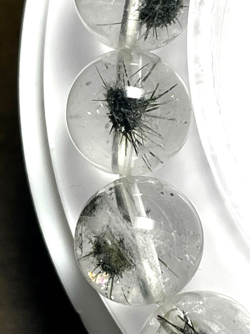 【新入荷】ホーランダイトインクォーツブレス高品質　9.7㎜希少（新品未使用）幸運