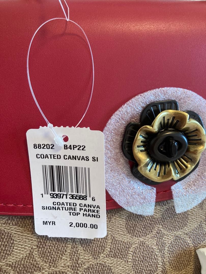 新品タグつきアウトレット コーチ パーカーティーローズ ハンドバッグ