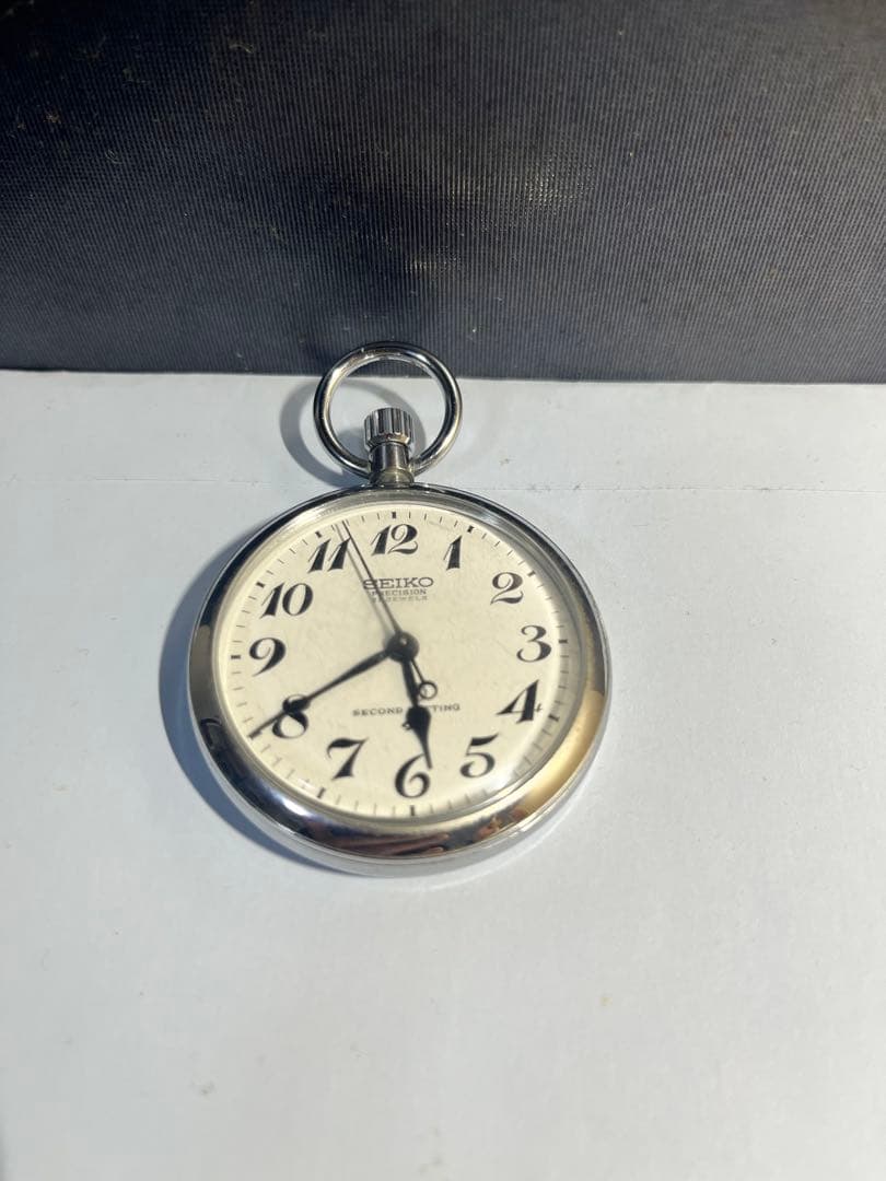 【レア】SEIKO 懐中時計　旧阪急電鉄ロゴマーク付き【正常稼働】