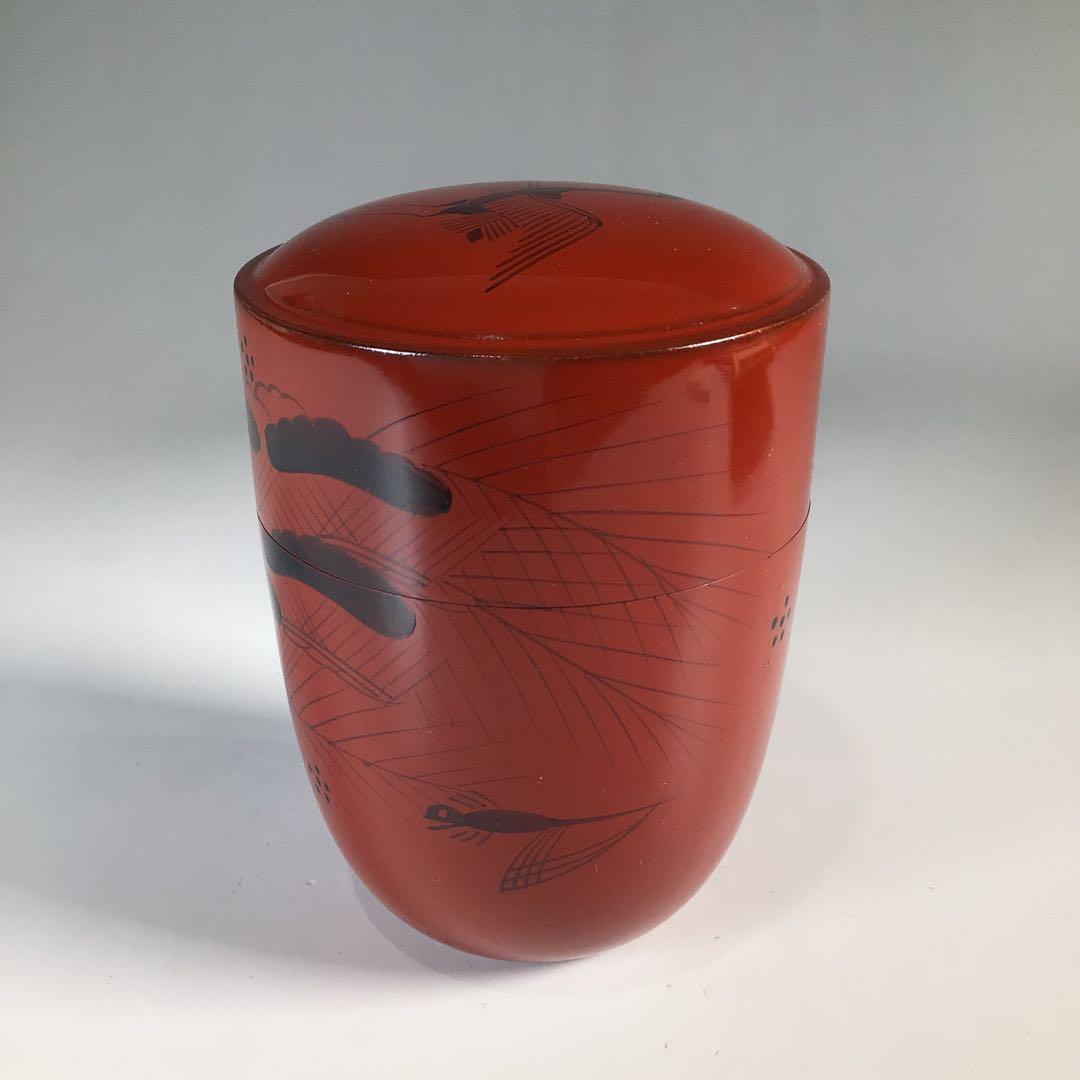 Ｎ２１９　棗　『塗師　多田桂寛作』『曙棗』　共箱　茶道具