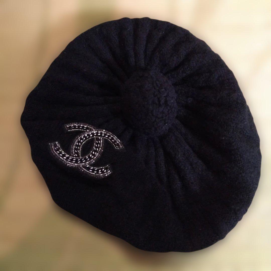 CHANEL ネイビー ビーニー