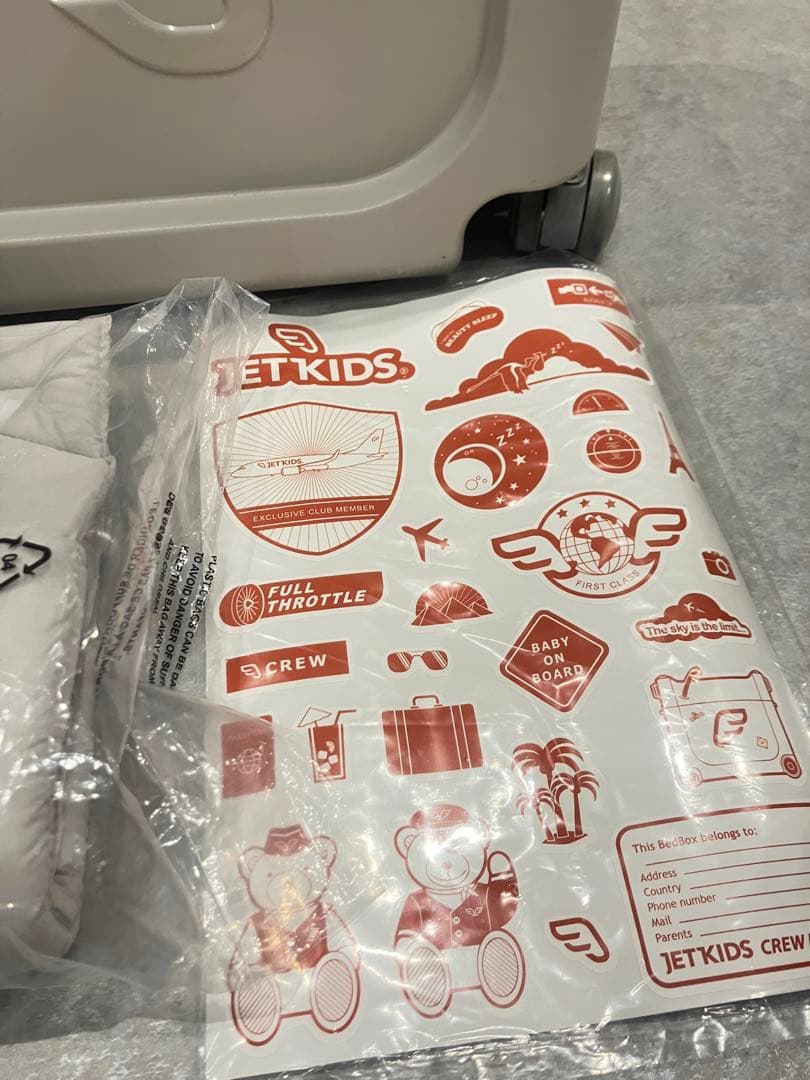 エコメルカリ便♡ジェットキッズ！　グレー　レッド