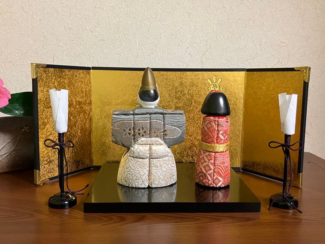 木目込み人形　「小梅立雛」