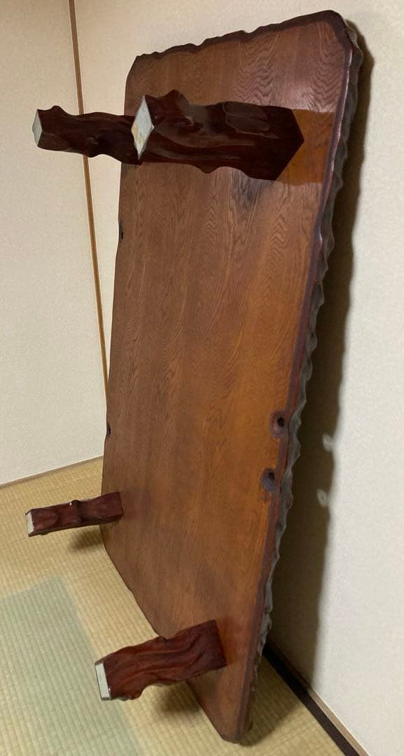 天然木一枚板 高級座敷机 150×90×32 送料込