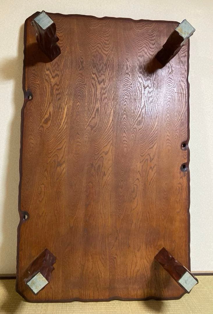天然木一枚板 高級座敷机 150×90×32 送料込