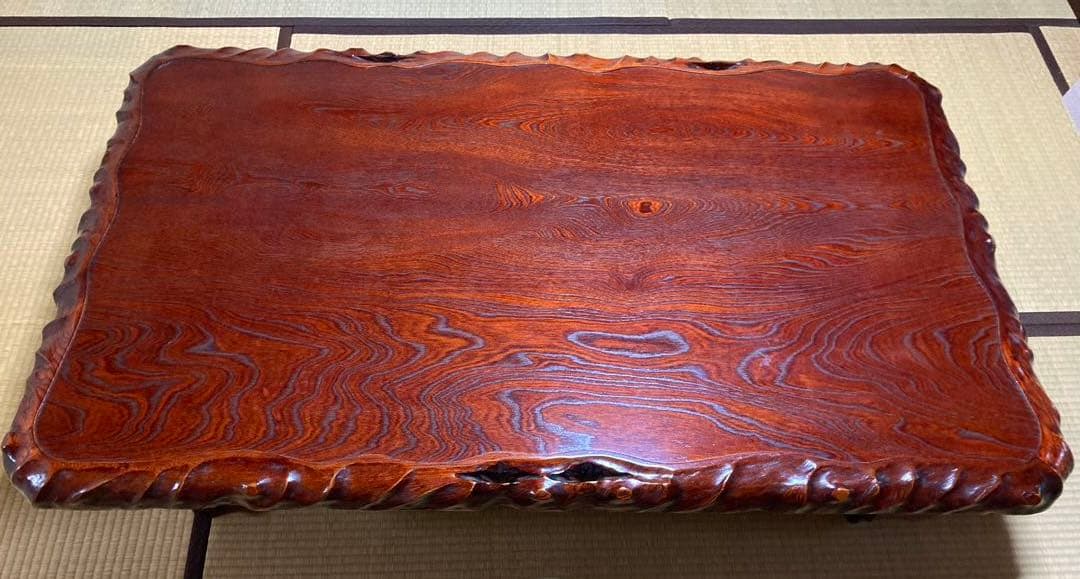 天然木一枚板 高級座敷机 150×90×32 送料込