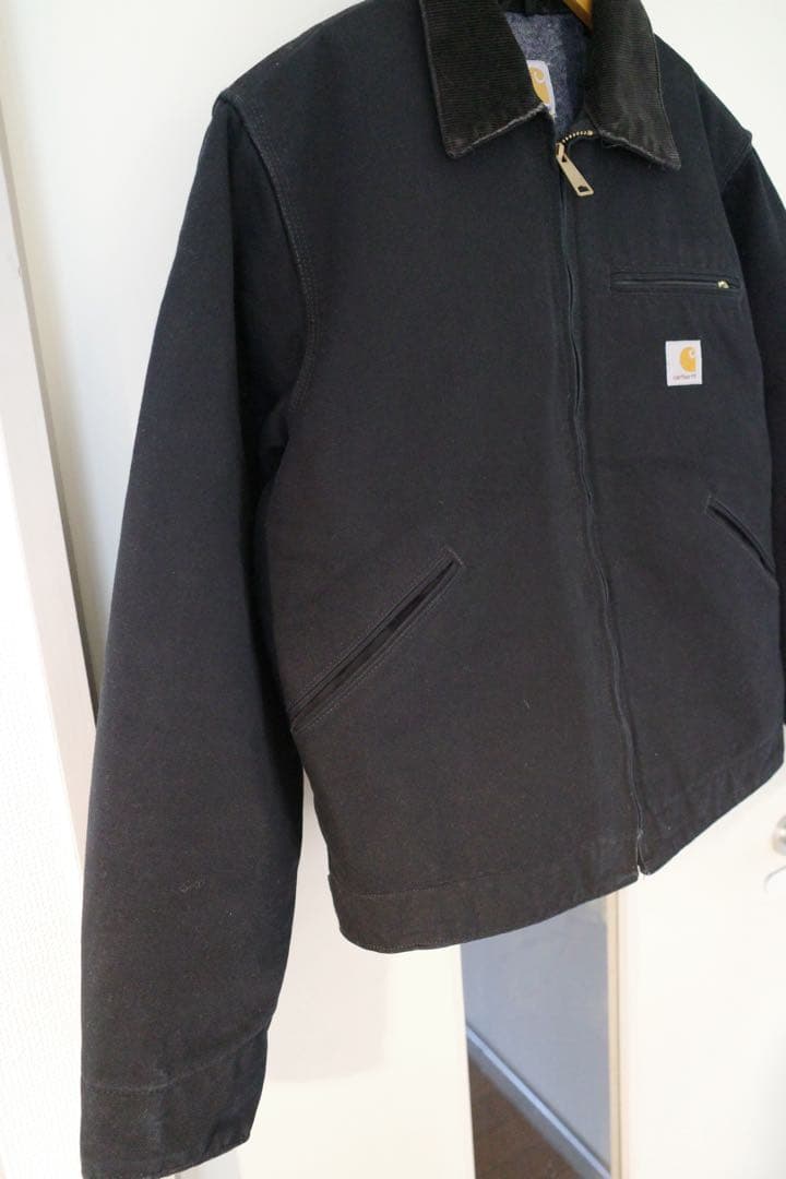 Carhartt デトロイトジャケット　ブラック　アメリカ製　ほぼ未使用